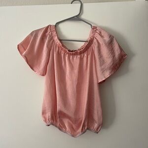 Pink Off the shoulder Top
